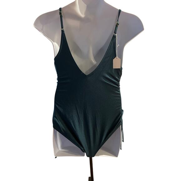 TIME AND TRU, SIZE L, GREEN ONE PIECE SWIMSUIT - Picture 2 of 6